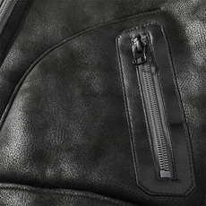 正反两穿2025冬季保暖外套皮毛一体夹克羊羔毛连帽白底8910p235，男装夹克，电商A203-1