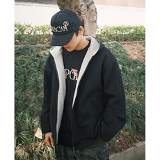 抖音得物高品质二开26春装美式重磅宽松结构双面连帽卫衣外套W68，女装短外套，电商A486-1