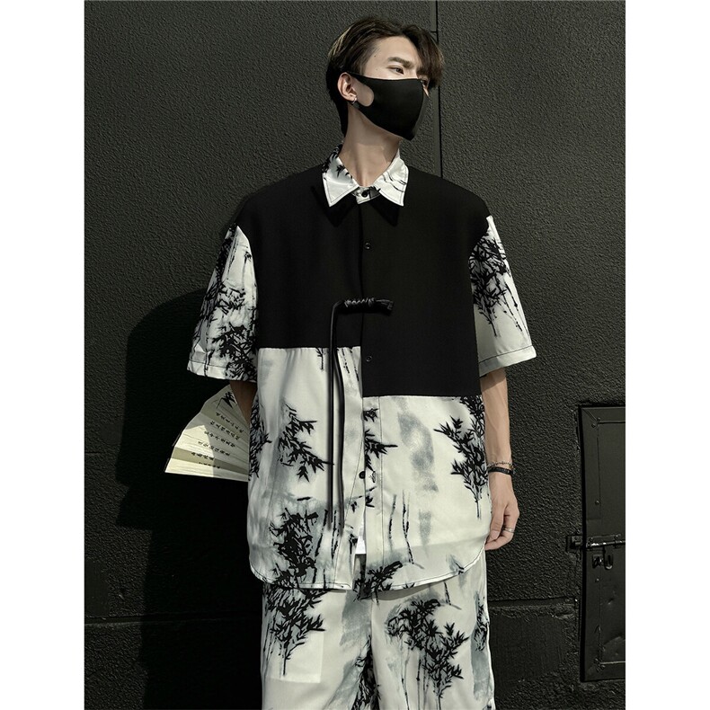 1新中式套装TZ77797特P51衬衫CS77798特P33DK77055特P18大码M-5XL，男装休闲套装，星座226-2