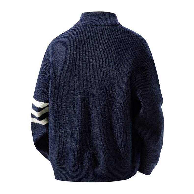 MK7442-CG-3DP50拉链开衫毛衣立领休闲情侣上衣男开衫外套,男装针织衫/毛衣,星座510A-5