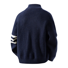 MK7442-CG-3DP50拉链开衫毛衣立领休闲情侣上衣男开衫外套，男装针织衫/毛衣，星座510A-5