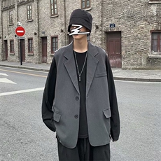 马甲男青年帅气工装无袖西服外套港风学生工装坎肩休闲MJ116-P45，男装背心/马甲，星座1008-1