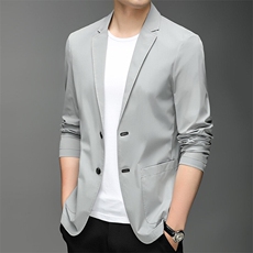 F82382钱塘2020-1时尚简约中年男士百搭合身休闲西服P125，男装西服，钱塘207-1