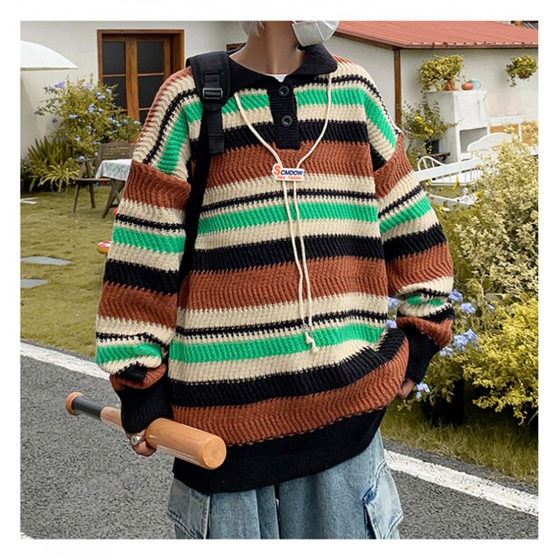 MY2361-P50美式中性情侣鹿皮绒拼色毛衣,男装针织衫/毛衣,星座1501-1