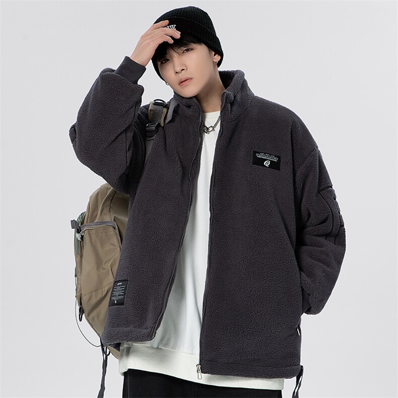 2025冬季男士羊羔绒棉袄加厚高级感冬装棉服潮流面包服MY887-P115,男装棉衣,电商A062