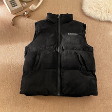 2026冬麂皮绒棉马甲印花保暖加厚充棉坎肩外套MJ999/特P70平铺6，男装棉衣，电商A094