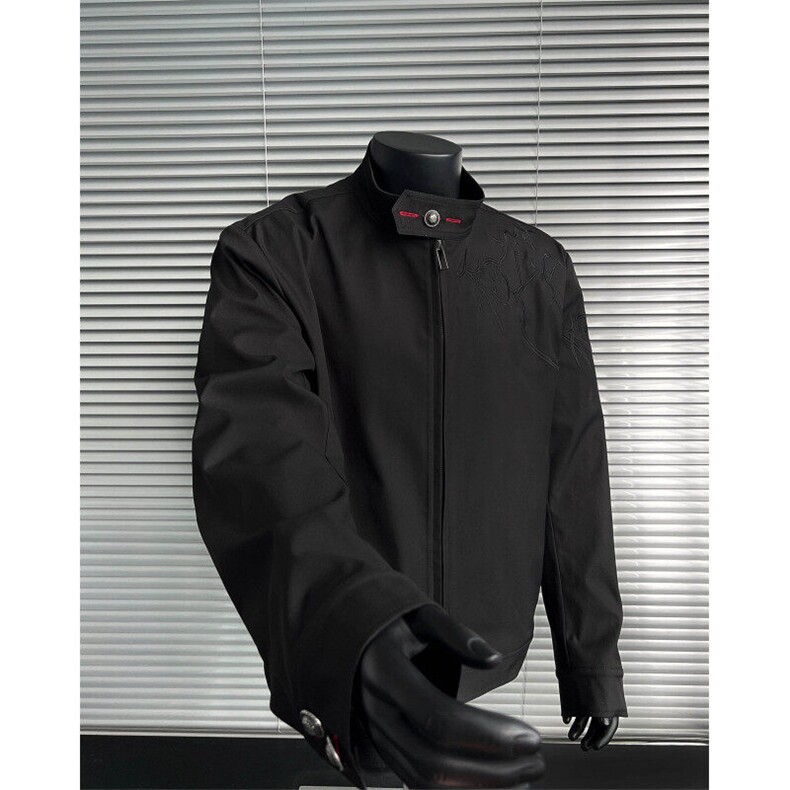 现货！风刺绣夹克潮上衣衣服A061-EX50496-特批80控118,男装夹克,电商A061