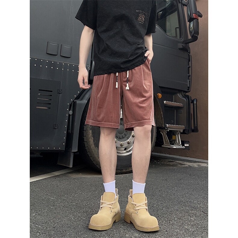 A178男女同款冰丝速干短裤休闲夏季外穿宽松休闲裤DK161-P28,男装休闲裤,电商A178