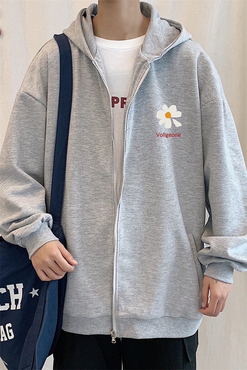 KS21059-P38加绒P43连帽开衫卫衣男运动外套大码班服,男装卫衣,电商A040