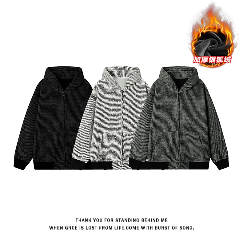 2025冬季新款面层：聚酯纤维W5034J加绒-特P68控118，男装卫衣，电商A001