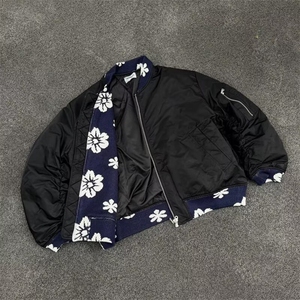 美式复古提花高级感棒球服外套女宽松潮牌痞帅飞行员夹克 P20-P75图片