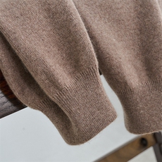 精选推荐~软糯山羊绒女士四平束脚宽松休闲运动裤加厚外穿针织裤，女装休闲裤，达齐羊绒