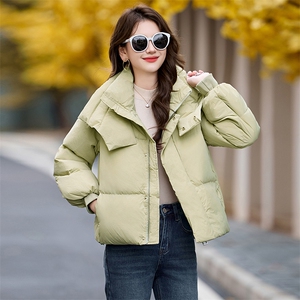 羽绒棉棉服女2024年冬季新款女装时尚休闲韩版连帽立领加厚棉服图片