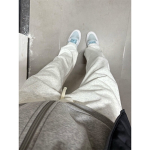 【有货】JRK83CC-特P45 加绒豹纹三条杠裤子男加厚条纹卫裤图片