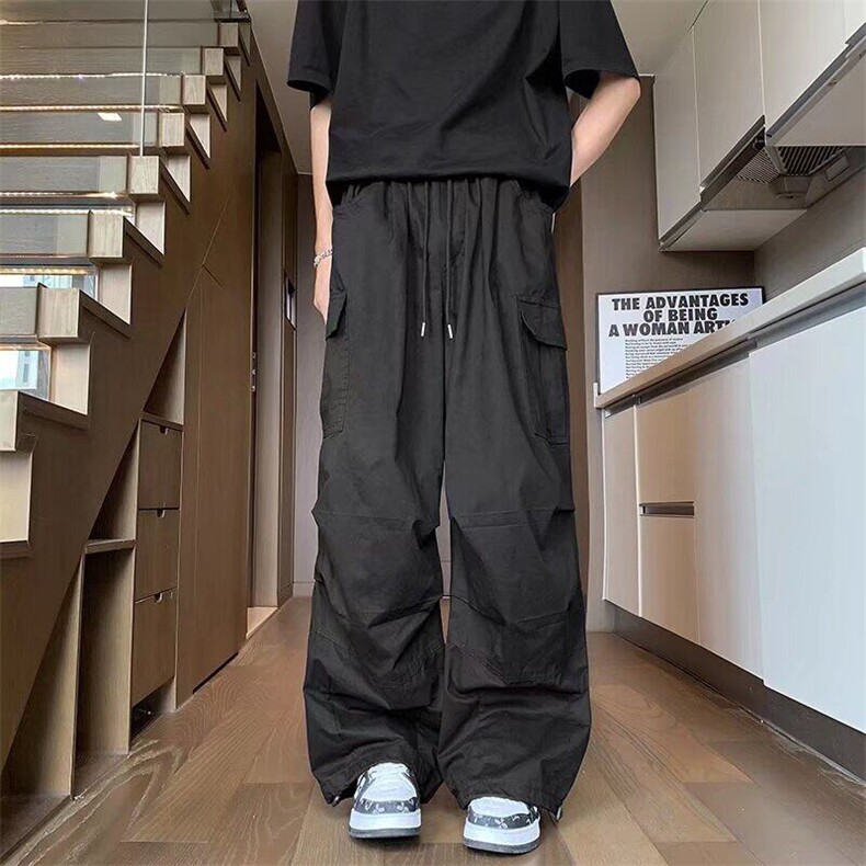 大口袋工装休闲裤男女韩版潮流百搭2025春新款ins长裤K6027-P45,男装休闲裤,星座412-2