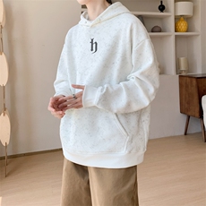 华棉内景秋冬美式情侣宽松扎染连帽卫衣男潮流WY00665/P50加绒P55，男装卫衣，电商B316