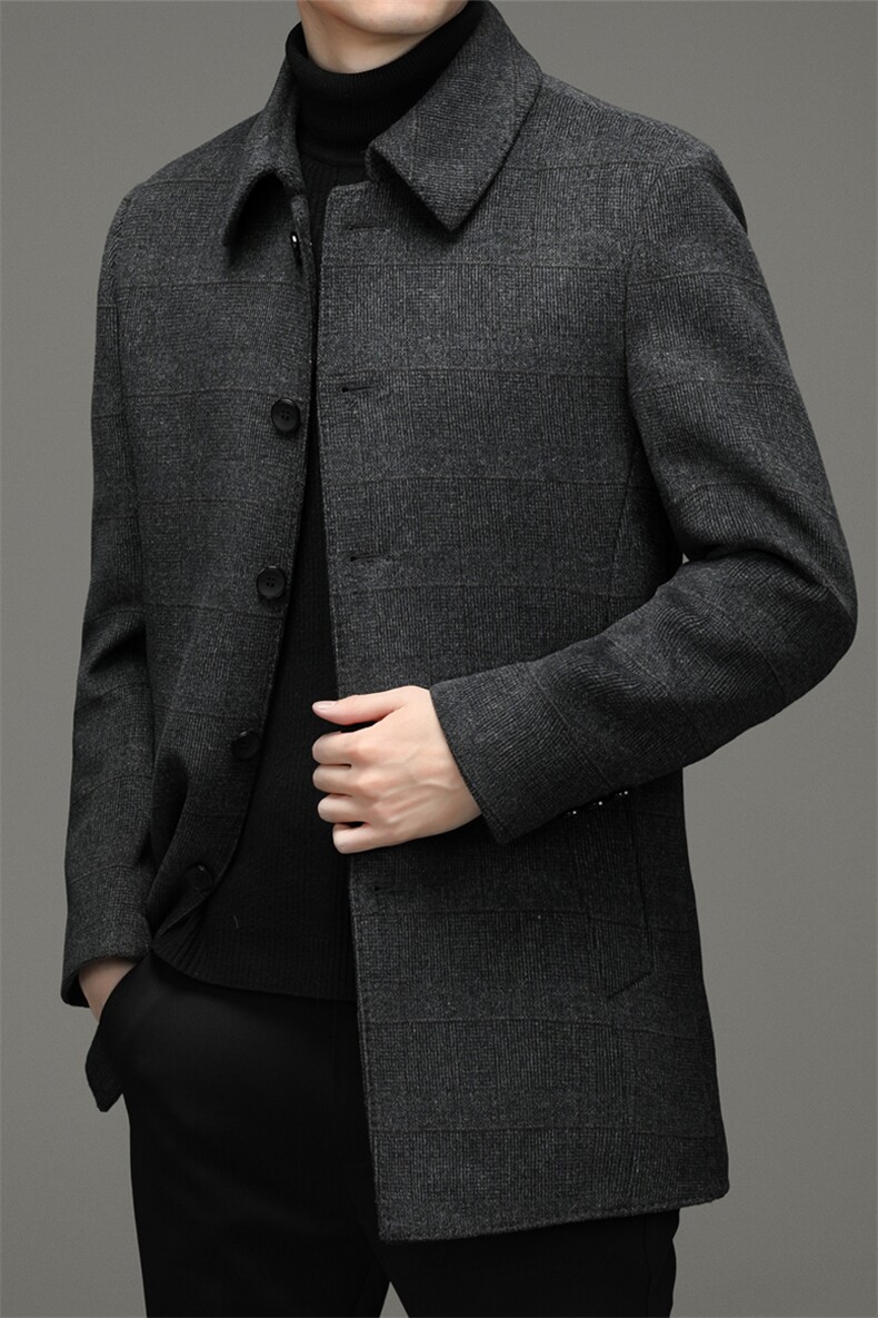 冬季新款羽绒服大衣中长款男士商务休闲XS98981-P382,男装羽绒服,钱塘6003A(原)4033A