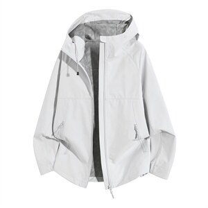 新款户外运动登山情侣款多色连帽工装冲锋衣软壳外套CF2618-特P50，男装夹克，星座1403A