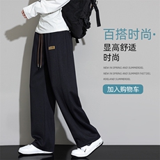 休闲长裤男士2025新款秋季宽松直筒运动潮流卫裤潮Z6915-P40，男装休闲裤，星座610（原A335）