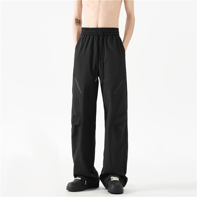 户外机能防水褶皱拉链设计宽松休闲冲锋裤B315-K24251-特p35控68,男装休闲裤,电商B315