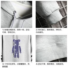 WY2242-P35纯棉连帽卫衣男大码运动帽衫宽松薄网格，男装卫衣，电商A040A