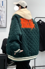 冬款港风加棉加厚简约棉服假两件连帽外套男士8135-P140控价178，男装棉衣，电商A441-1