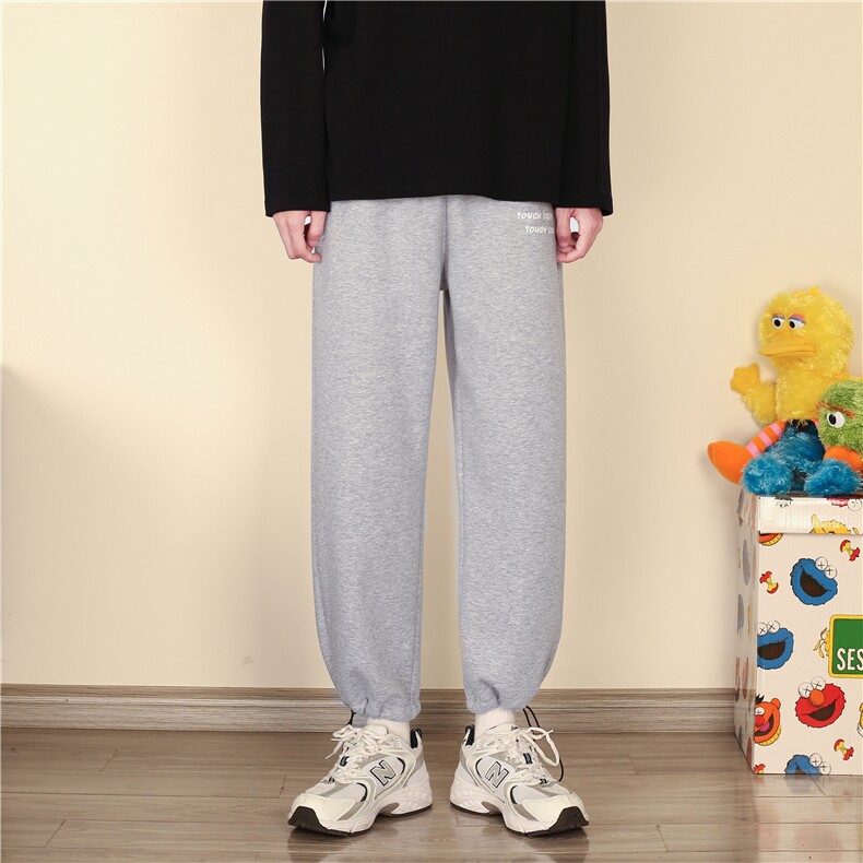 秋冬宽松字母休闲裤九分裤卫裤XZ1004-1 WK512 P45 控68图片