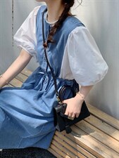 牛仔连衣裙，女装连衣裙，肆尔