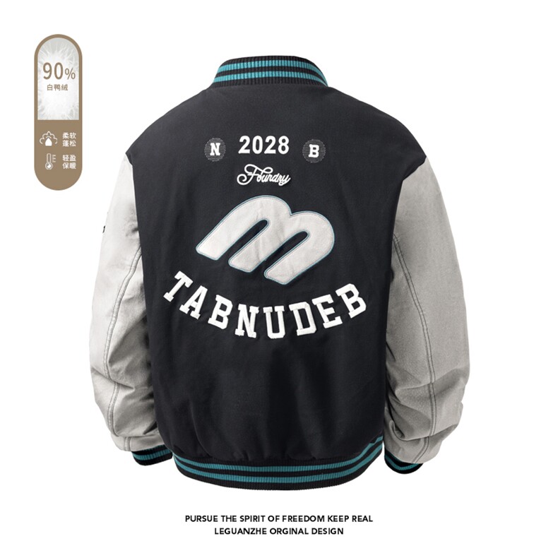 2025冬季新款港风白底大码90%白鸭绒羽绒服M-3XL22022-特P255,男装羽绒服,电商A022
