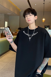 230g重磅纯棉! 夏季短袖t恤男半袖男   XT490-特P19图片