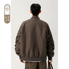 广检90%白鸭绒冬季无影墙羽绒服充绒量75gM-5XHY25598-特P109，男装羽绒服，电商A022