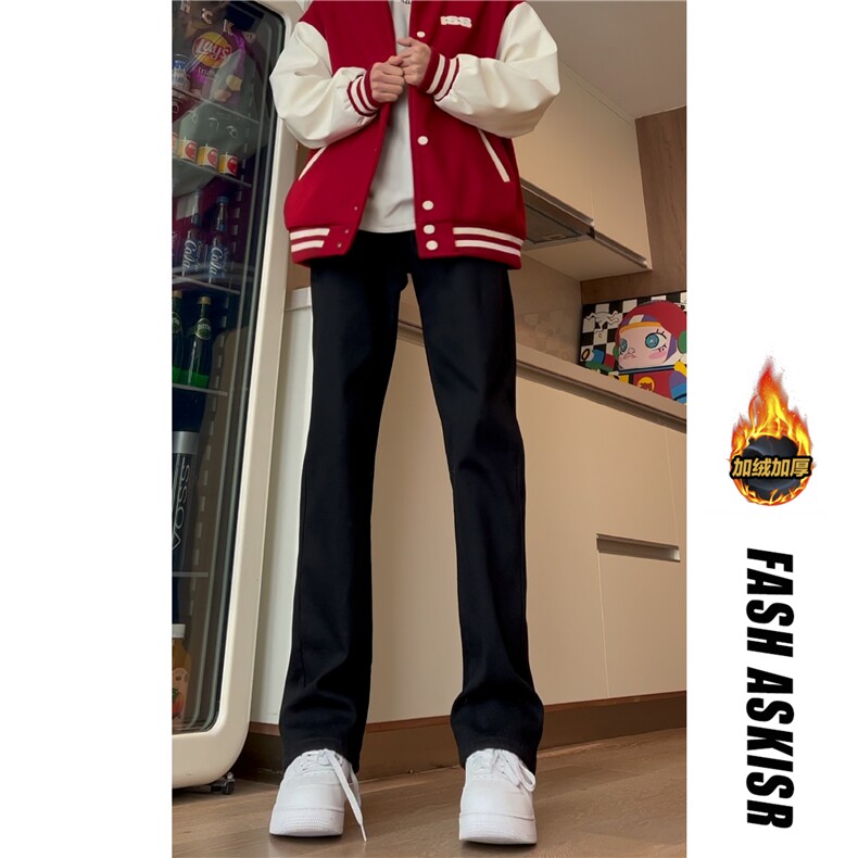 抖音得物品质百搭牛仔裤212-2-DY154-特P60加绒特P65,男装牛仔裤,星座808A-1