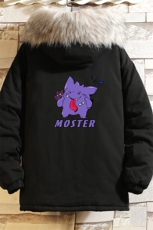 MM48087-P130冬季大毛领衣男士大码加厚袄男服砖墙挂拍，男装棉衣，电商A040A