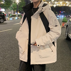 男士棉衣户外青少年连帽冲锋衣口袋棉服外套，男装棉衣，星座1206-1（原A206-1）
