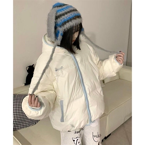 1506-1/M78221/P89温柔风粉色立领保暖棉服外套图片