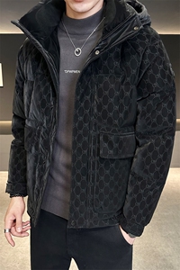 冬季欧韩新款连帽羽绒服男 短款外衣 保暖羽绒外套Y8651-P195图片
