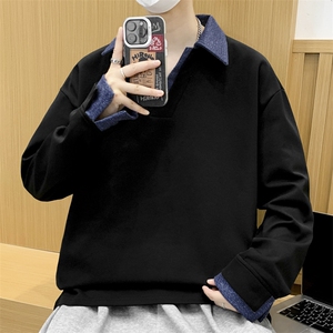 大码 秋冬潮流印花卫衣男宽松休闲 W9913图片