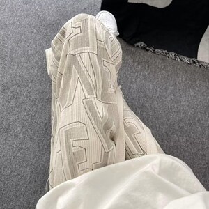 日系坠感字母满印休闲裤男设计感秋季直筒宽松百搭阔腿裤ZK92-P35图片
