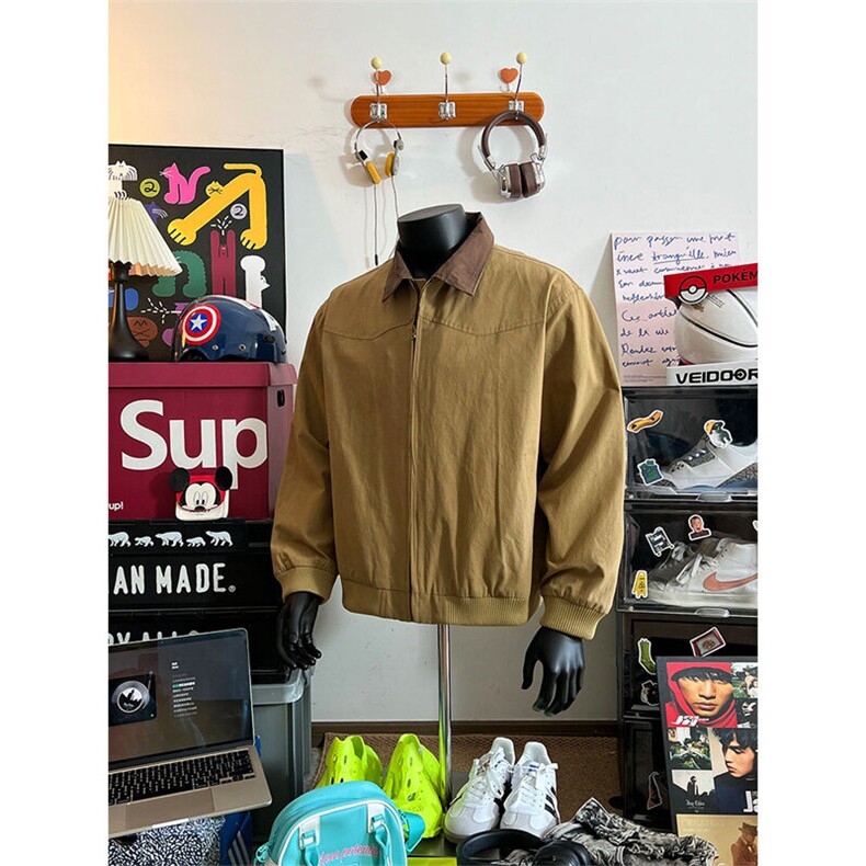 美式工装夹克水洗帆布翻领外套男xh90-特p80,男装夹克,电商B367