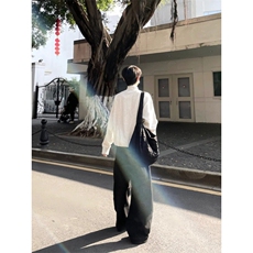 HR52LL-特P45cleanfit解构风西裤男垂坠感高级感裤子，男装休闲裤，星座1007（原301D）
