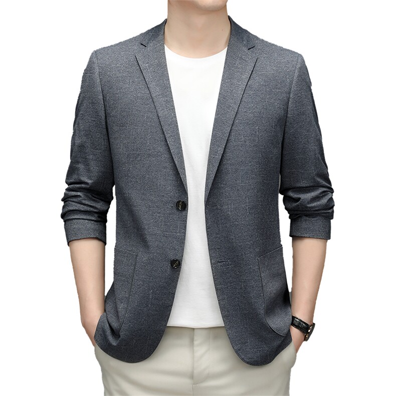 BZ82379钱塘2020-2春秋季新款时尚休闲百塔中年男士薄款西服P145，男装西服，钱塘207-2
