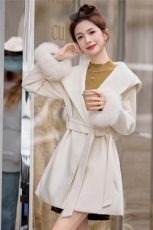 2025冬装新款时尚羽绒羊毛外套，女装羽绒服，曼琳思菲