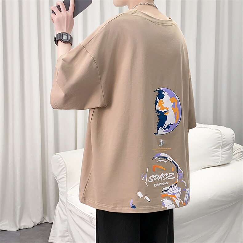 货足7XL-M2023夏季新款纯短袖T恤男胖子宽松半袖体恤加肥加大,男装T恤,钱塘717(原712)