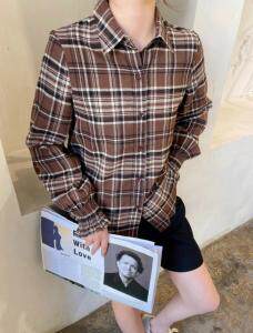 2021春季格子衬衫十2021春季五分裤，现货，女装衬衫，坚持到底
