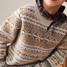 秋冬2025时尚的通勤简约休闲羊绒儿童套衫，童装儿童羊绒衫，江帆羊绒