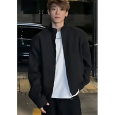 [001]新款休闲青年外套立领纯色男士男装上衣A079-D3-59，女装短外套，电商A079