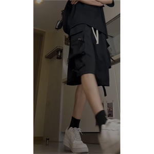 夏季百搭冲锋裤休闲裤男 高街工装短裤五分裤DK615-P40图片
