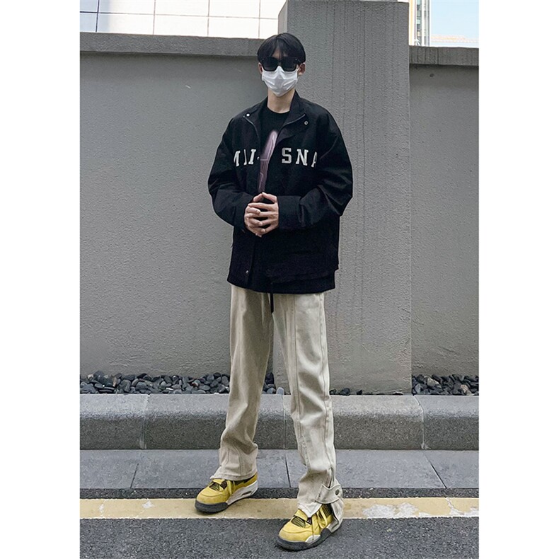 B221 美式ins高街小众加绒牛仔裤 LK22042-P60控78 加绒P75控98图片