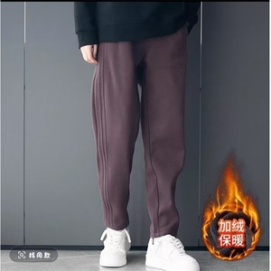 抖音直播休闲裤纯色宽松百搭帅气长裤加厚K102-P70不加绒65图片