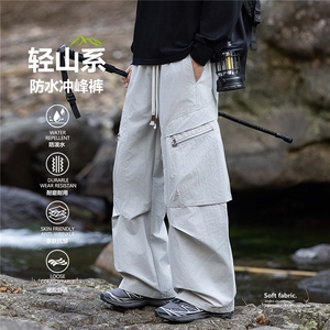 春秋季新款学生青少年直筒阔腿休闲运动美式宽松男士KZ630-P52图片